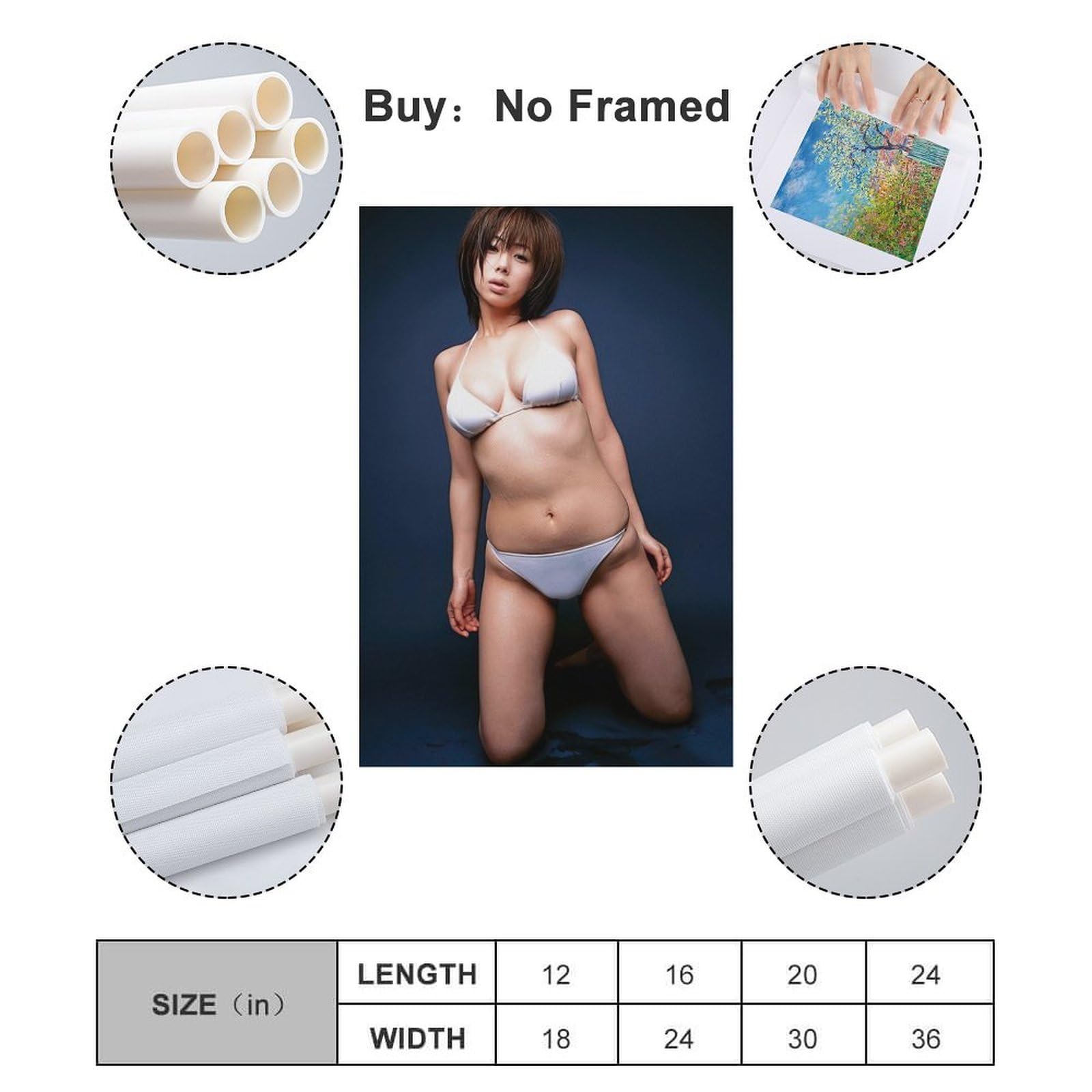 Amazon.co.jp: 井上 和香HD写真ポスター13 キャンバスアートポスター