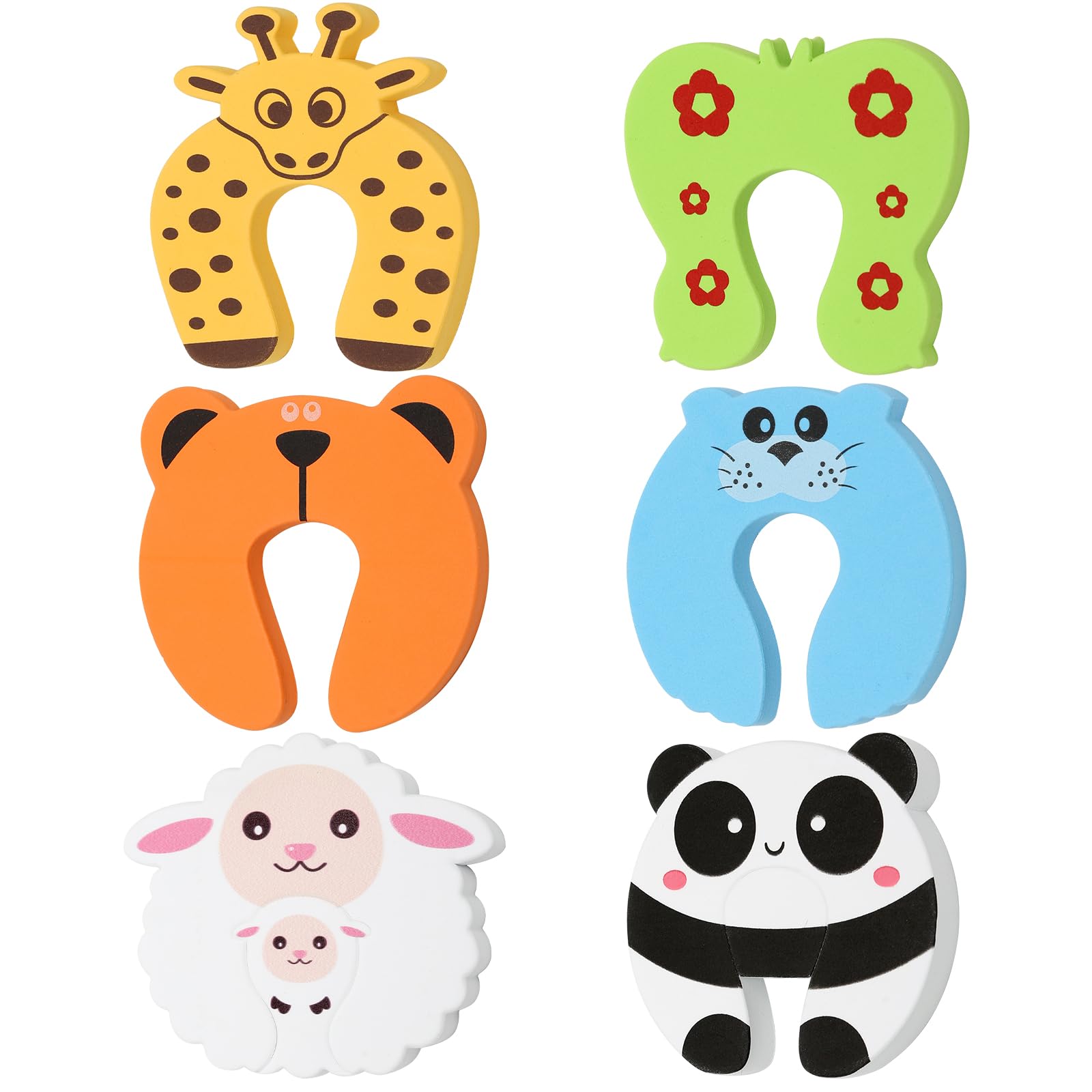 6 Pcs Klemmschutz für Türen kinder, Tür-Klemmschutz, Fingerschutz Tür Kinder, Türstopper Baby Schaumstoff Für Zimmertüren Und Schiebetüren, DASS Sich Die Türen Schließen Und Die Hände Einklemmen