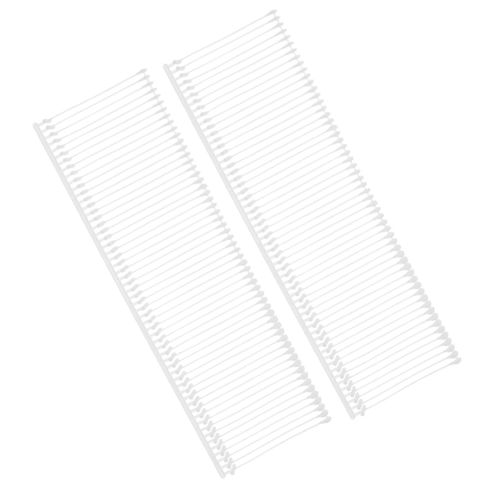 SEWACC 5000pcs Tag Adhesive Needle Standard Tagging Barb Clothing Tag Barbs Tag Locks Sock Tag Barbs Garment Clothing Tag Label Hanging Tag Barbs Plastic Tag Barb White Pp