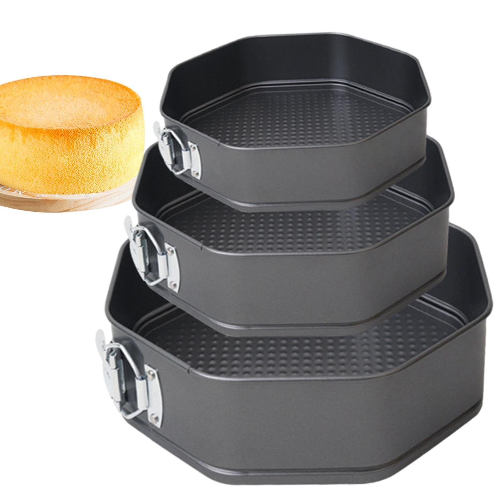 Set di teglie per torte - Stampo antiaderente 900 g, stampo in acciaio al | carbonio | Distribuzione uniforme del calore Superficie facile da liberare Costruzione durevole Multifunzione Forno