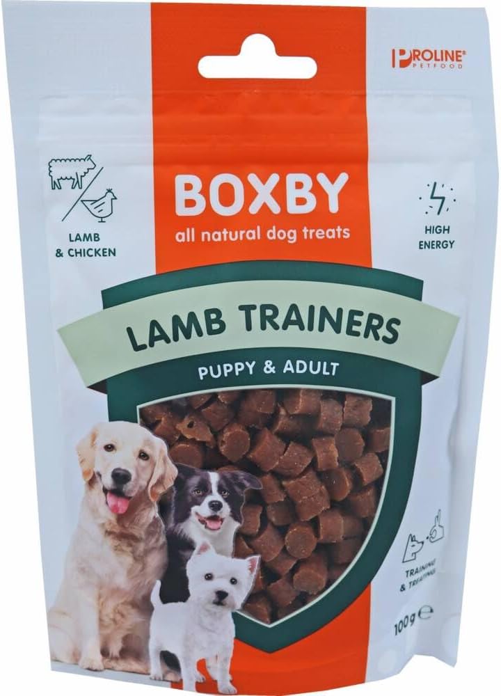 PACK 2 X BOXBY LAMB STICKS TRAINER FOR DOGS 100 GR