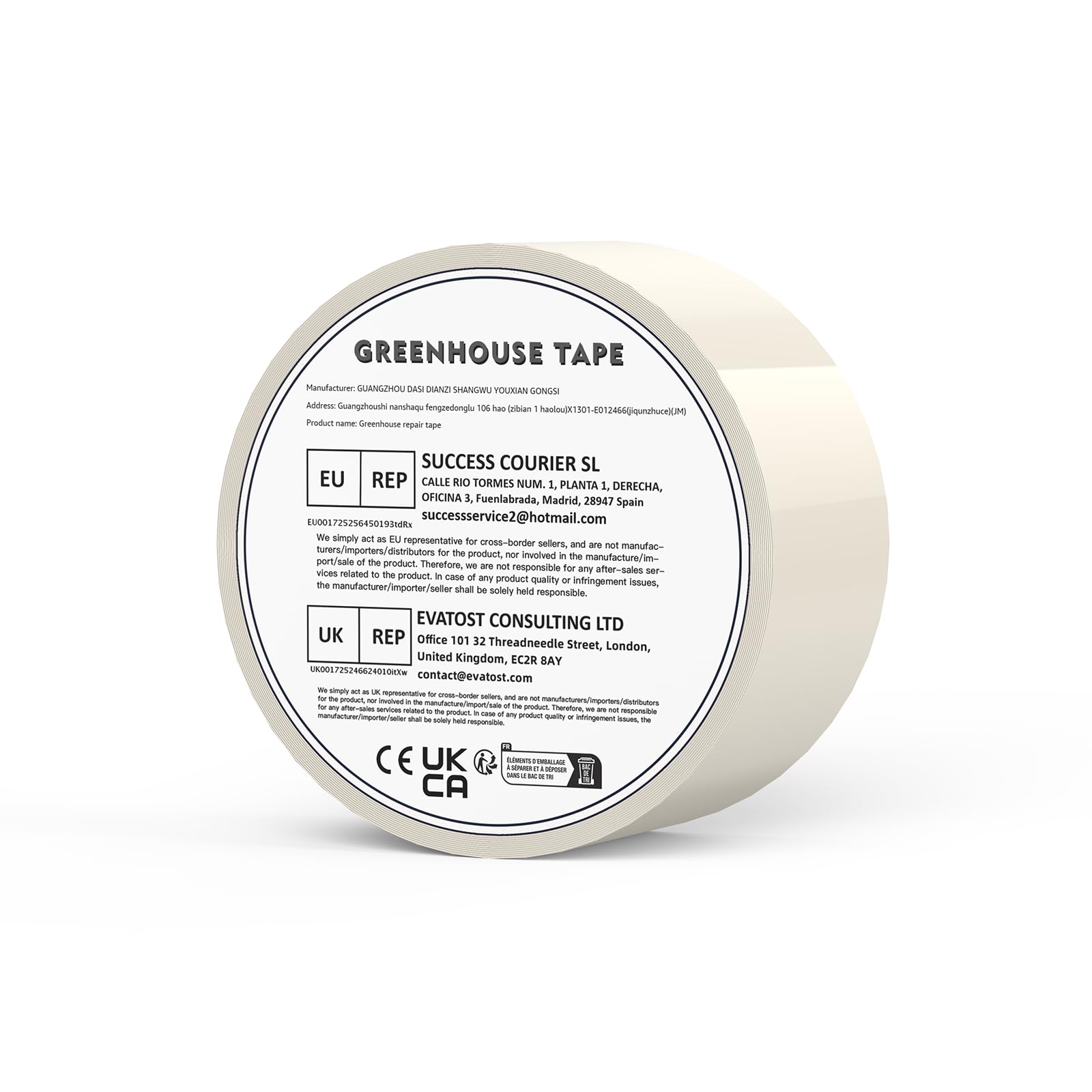 Nastro Trasparente Per Serra Nastro Riparazione Serre Extra Forte - Polietilene Trasparente 100mm X 25m, Resistente All'Acqua Nastro Adesivo Politene - Foto 10