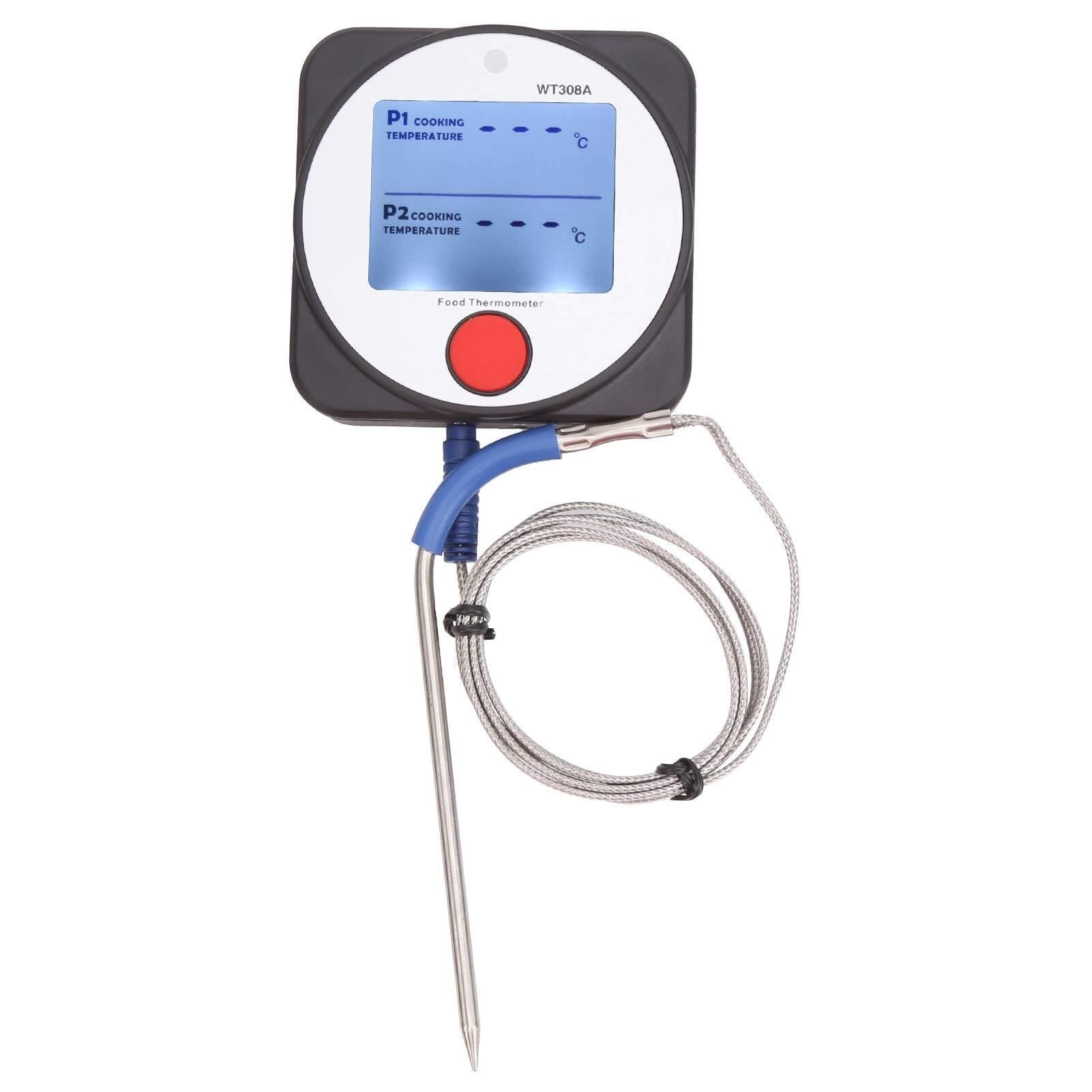 Termómetro digital for alimentos, WT308A, sensor de sonda de -40 a 300 °C, termómetro for cocina y carne.