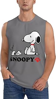 スヌーピー タンクトップ Tシャツ 無袖 メンズ タンクトップ スポーツウェア スヌーピー タンクトップ Tシャツ 無袖 メンズ タンクトップ スポーツウェア