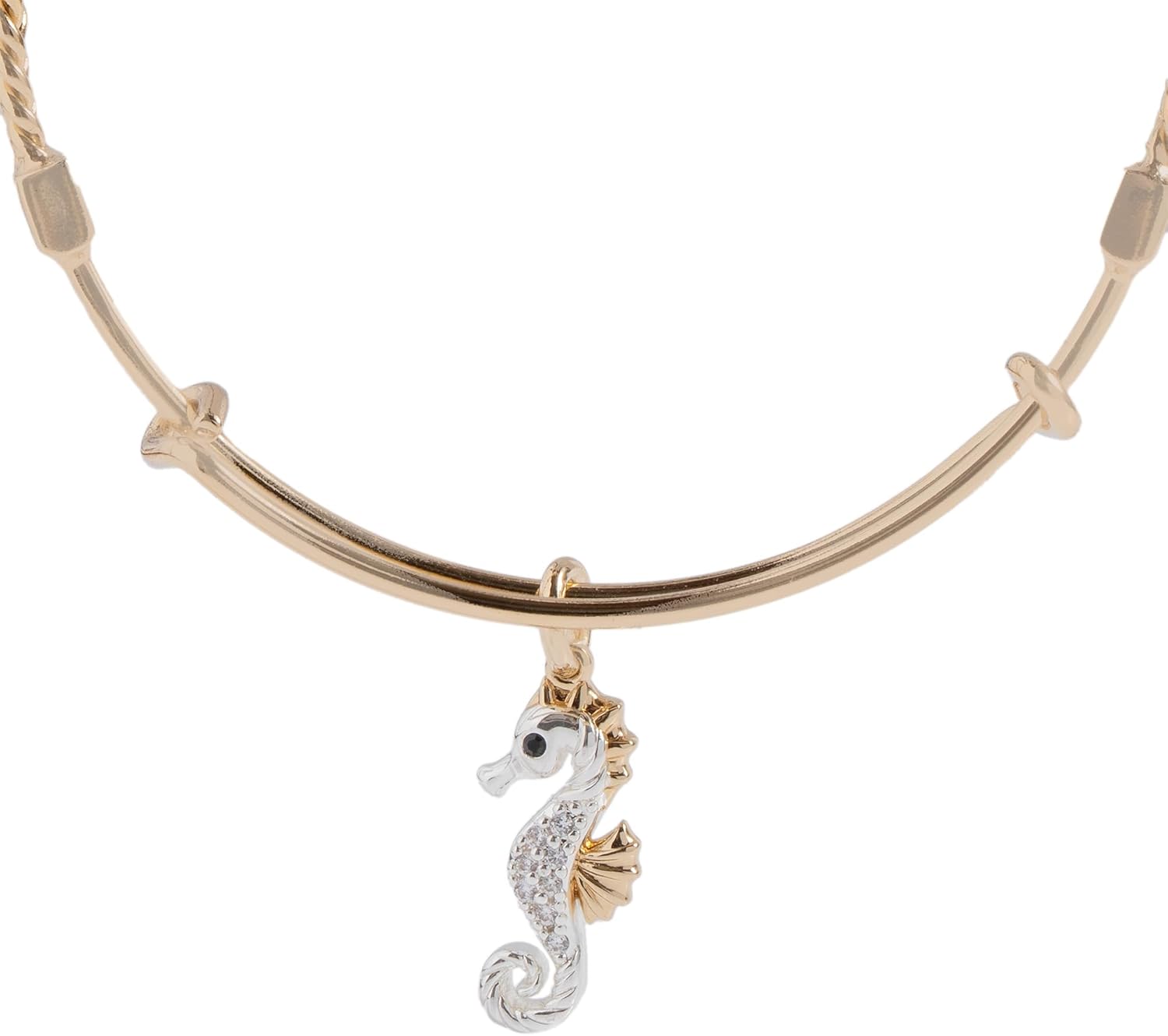 Alex and Ani Textured Goldfish Charm Bangle