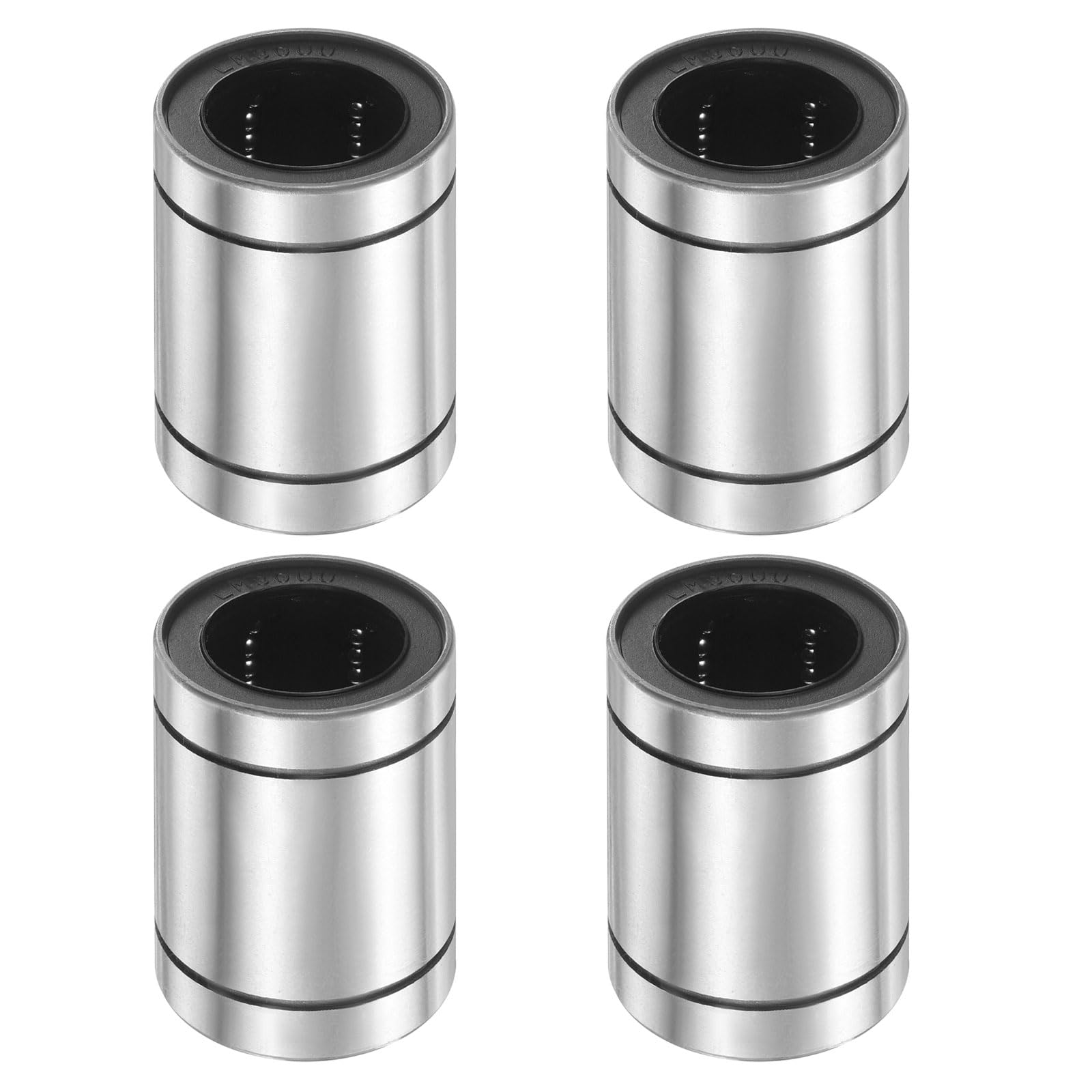 QUARKZMAN 4Pcs Cuscinetti Lineari A Sfere LM30UU, Diametro Interno 30mm, Diametro Esterno 45mm, Lunghezza 64mm, Doppia Guarnizione In Gomma Per Applicazioni Stampanti 3D CNC Macchine, ABEC3