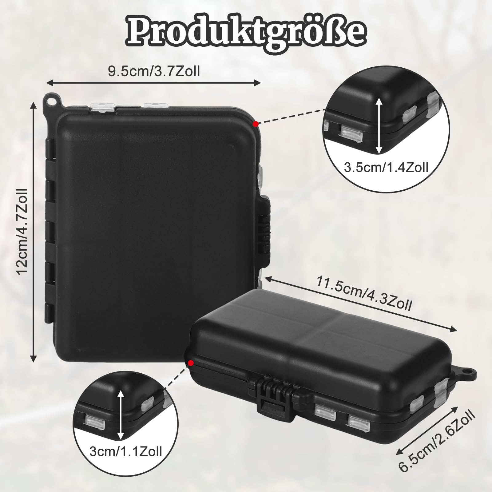 2 cajas de cebo para pesca, mini accesorios de pesca, 7 compartimentos y 9 compartimentos, maletín de pesca, accesorios de pesca para guardar cebos