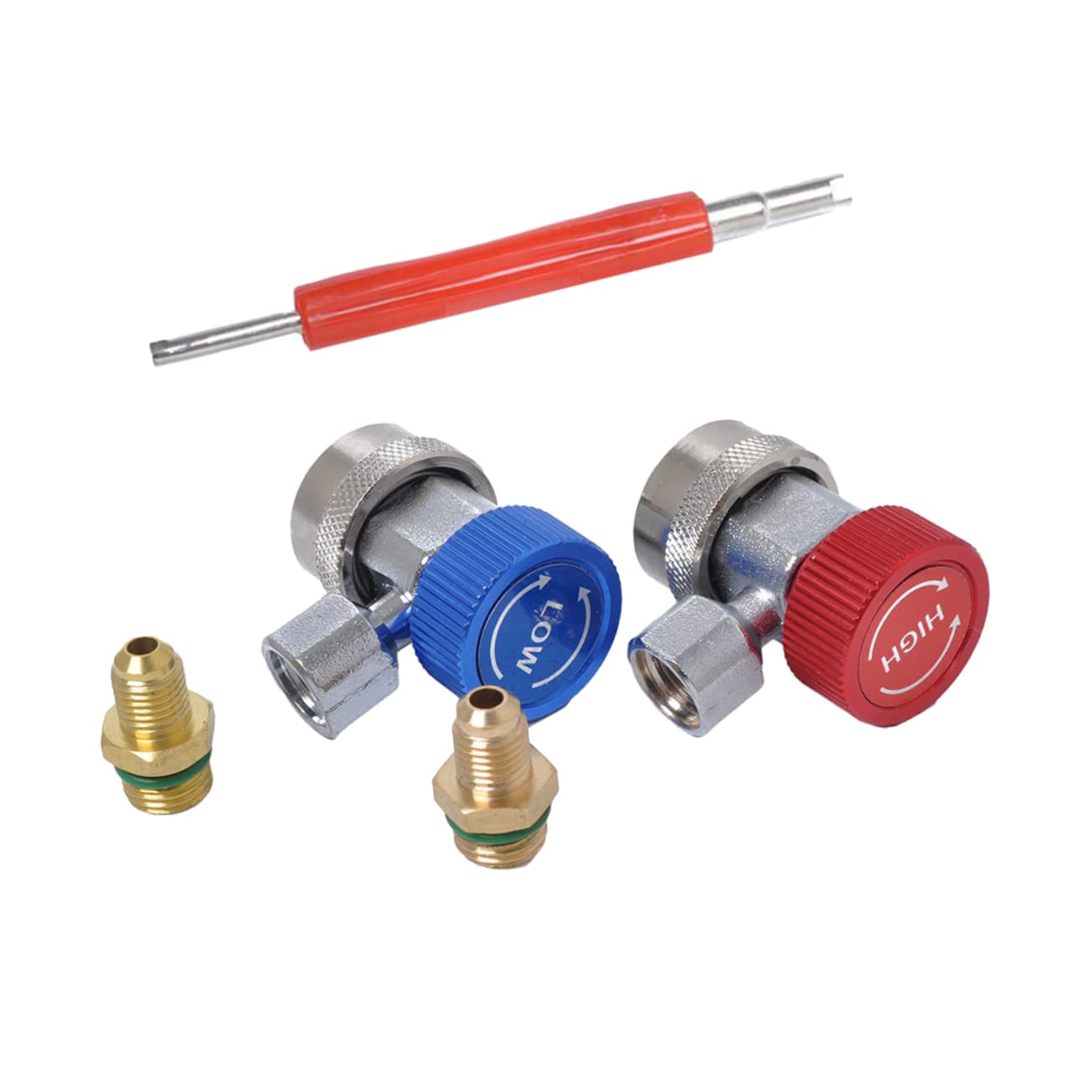CHILDWEET 134a Split System Ac Connector Air Condition Coupler Quick Connectors Adapter for Car Ac Gauge