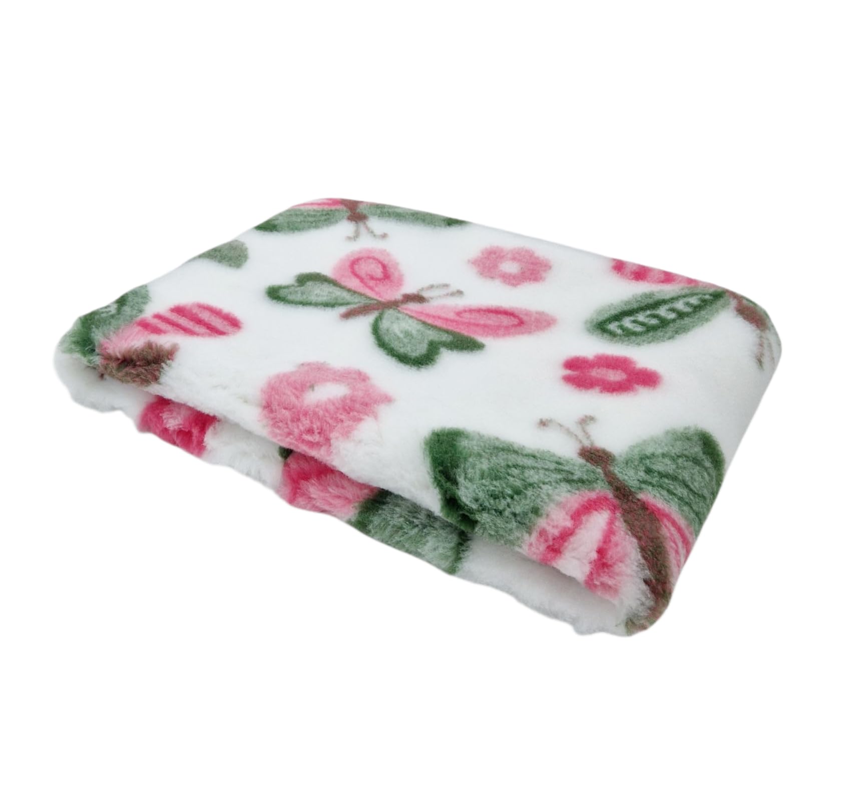 WOOF AND PUP | Non Slip Vet Bedding | Dogs, Puppies, Cats & Small Animals | UK Manufactured | Machine Washable | Animal Patterns | Vet Bed (Butterfly, Large 150cm x 100cm (60" x 40")) โ image 1