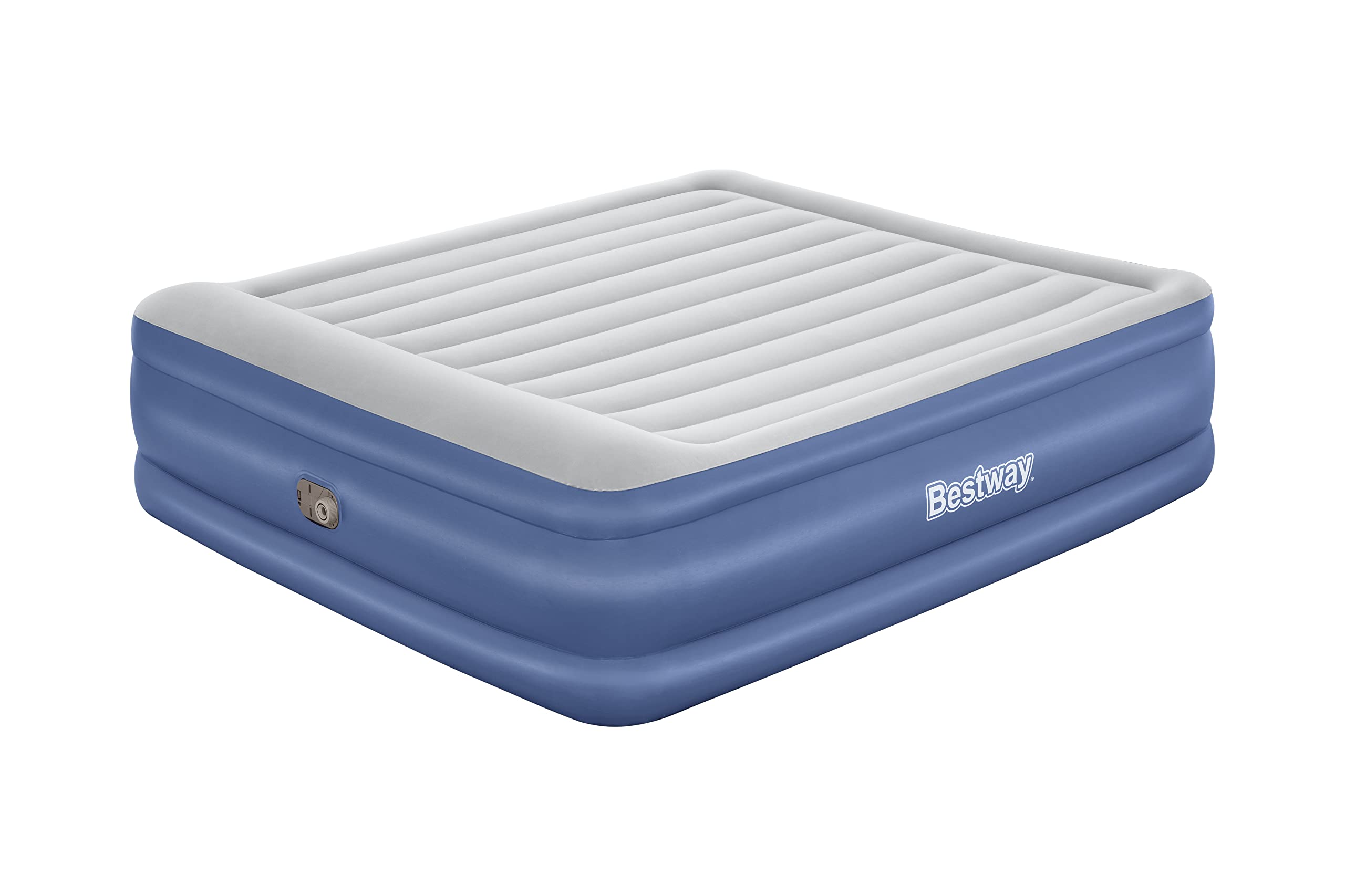 Bestway 80" x 76" x 22"/2.03m x 1.93m x 56 cm Tritech Air Mattress King Built-in AC Pump