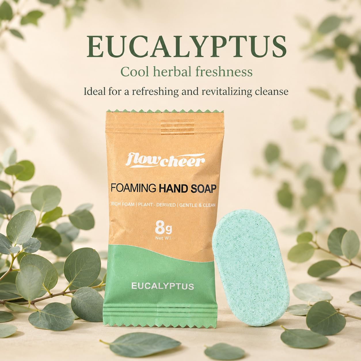flowcheer Foaming Hand Soap Refill Tablets, Eucalyptus Scent, 12 Pack image 5