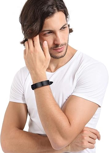 Miniatura 6 de MeMeDIY Pulseras de cruz con cita inspiradora, accesorios de la Biblia cristiana, versículo de silicona, regalos religiosos para hombres y mujeres,