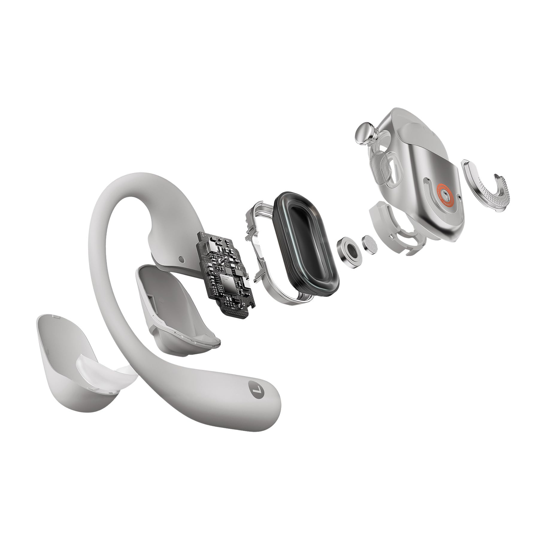SHOKZ, OpenFit 2+ Headphones, Grey, One Size SHOKZ Price Online