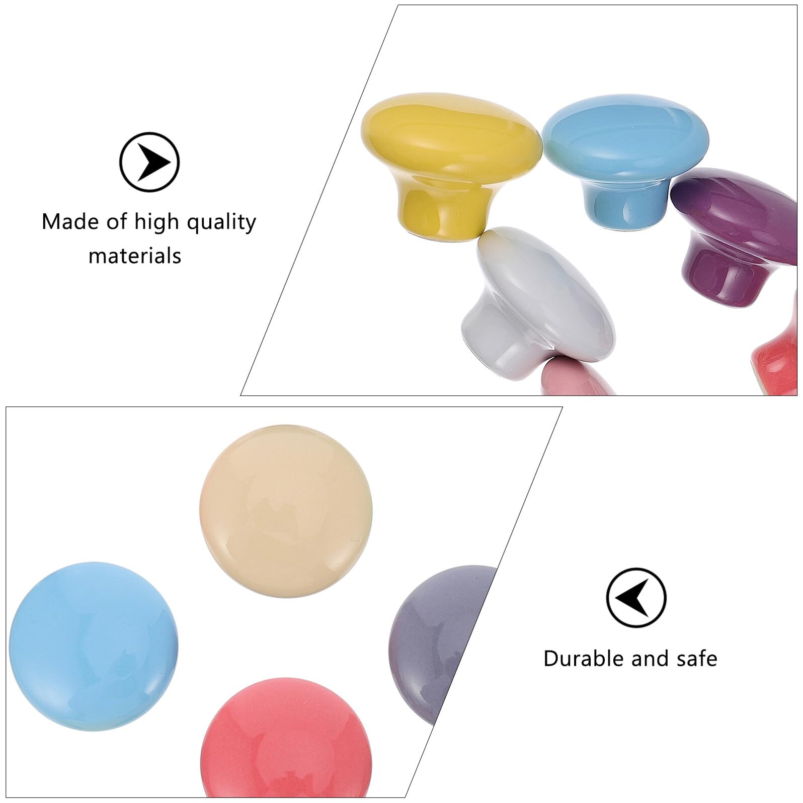 30 Stück Teiliges Runde Keramik Möbelgriffe für Schränke Farbige Möbelknöpfe Elegantes Design Langlebig Geeignet für Kommoden Küchenschränke Schrank Schubladengriffe