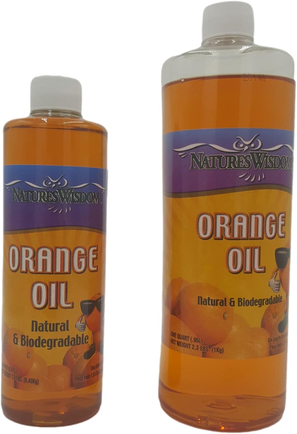 Natures Wisdom Cold-Pressed Orange-Oil Concentrate (D-Limonene) 16 oz