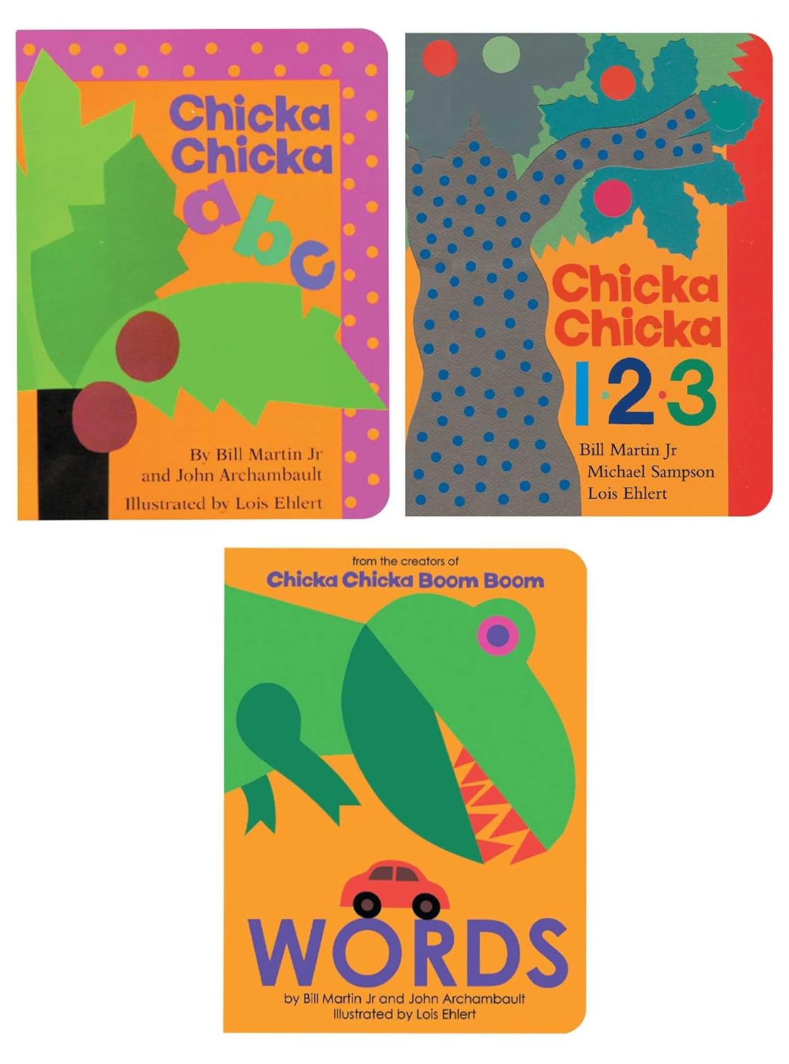Chicka Chicka ABCs and 123s Collection (Boxed Set): Chicka Chicka ABC; Chicka Chicka 1, 2, 3; Words (Chicka Chicka Book, A)