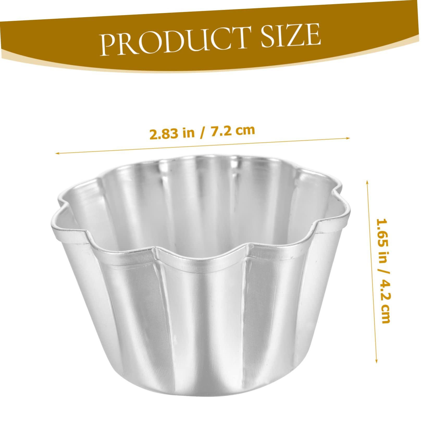 DOITOOL 18pièces Moules à Pudding Aluminium Moules Antiadhésifs Pour Muffins Et Mini Gâteaux Pour Pâtisserie Maison Et Desserts Variés