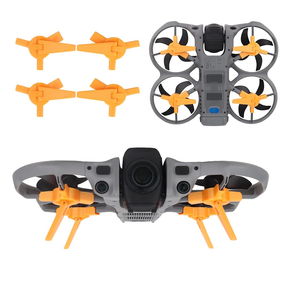 4 szt. podwozia do DJI Avata 360, składany zestaw ochraniaczy na nogi do szybkiego zwalniania, zwiększona wysokość do 2,6 cm, akcesoria do dronów Avata 360, pomarańczowe, 4 szt