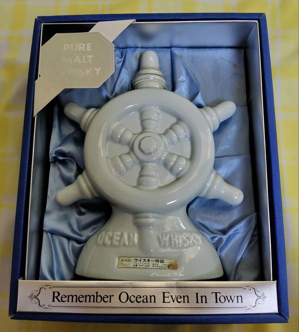 古酒　ウイスキー 三楽オーシャン 船舵 陶器 ヴィンテージ 古酒ウイスキー 三楽オーシャン 船舵 陶器 ヴィンテージ 2025年