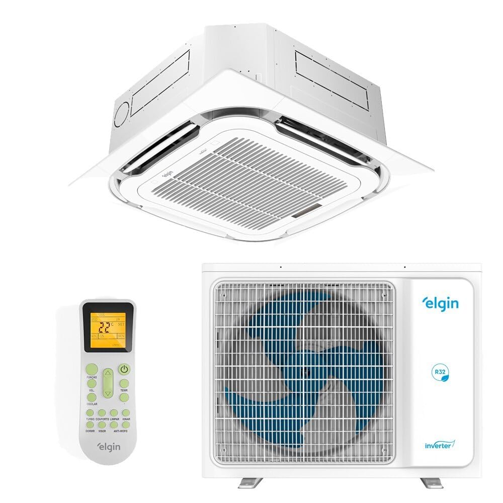Ar-condicionado Split Cassete Inverter 24000 Btus Elgin Plus Só Frio Kdfi24c2na / Kdfe24c2ca / Kdzpoon2da 220v