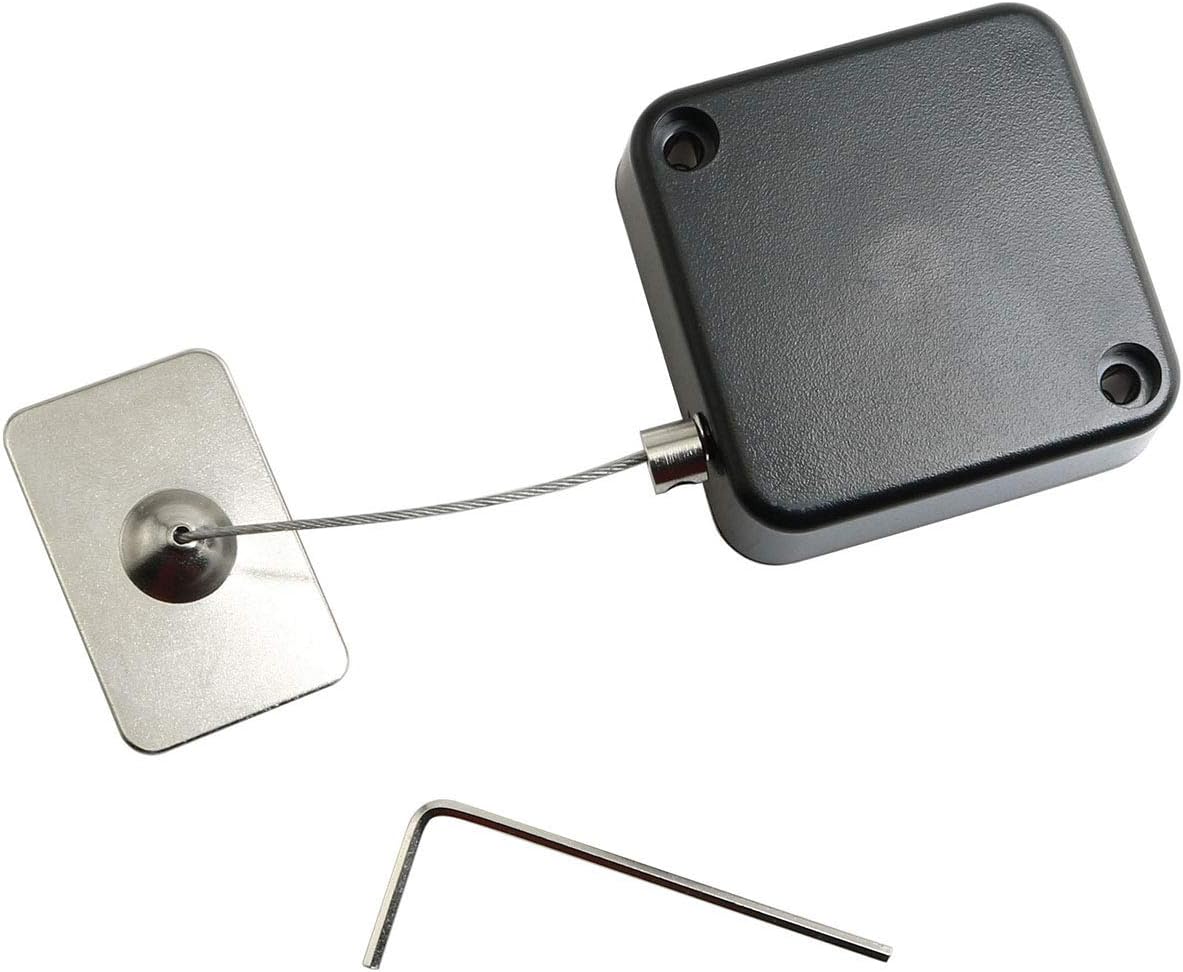 ToToT Automatic Retractable Anti-Theft Cable Case 44X16mm Hardware Security Cable Lock Anti Theft Combination for Tablet, Mobile Phone, Remote Control