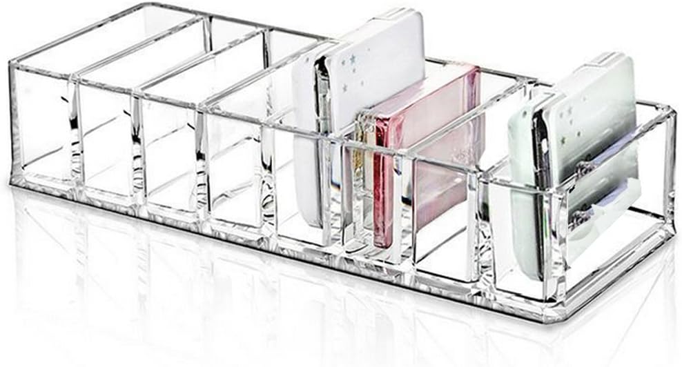 Mordoa Eyeshadow Organizer Acrylic Cosmetic Makeup Organizer Beauty Care Holder for Compact Eyeshadow 8 Spaces Storage Box A16