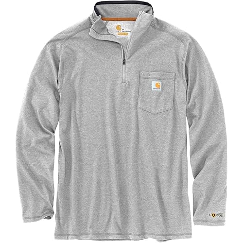 Carhartt Men's 104255 Force® Relaxed Fit Quarter Zip Pocket T-Shirt