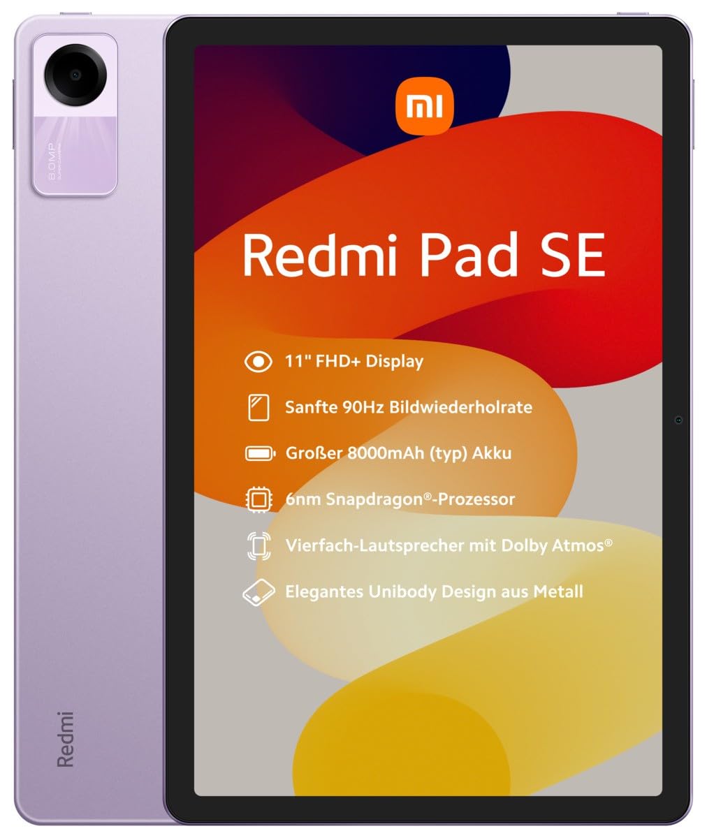 Xiaomi Redmi Pad SE 11.0 128GB/8GB WiFi Purple: Amazon.de 