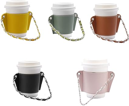 Amazon ドリンクカップホルダー カップホルダー 持ち歩き ドリンクホルダー テイクアウト カップドリンク コールドドリンクカップホルダー 再利用可能なカップホルダーストラップストラップ ホットドリンクホルダー再利用可能なコーヒーカップ 断熱飲料ホルダー