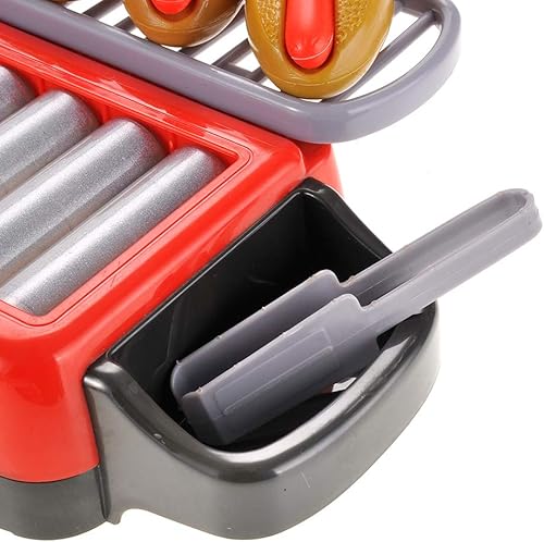 Miniatura 5 de PowerTRC Juego de estufa eléctrica con parrilla de rodillo para perros calientes  Aparato de cocina de alimentos  Comida para juegos de simulación
