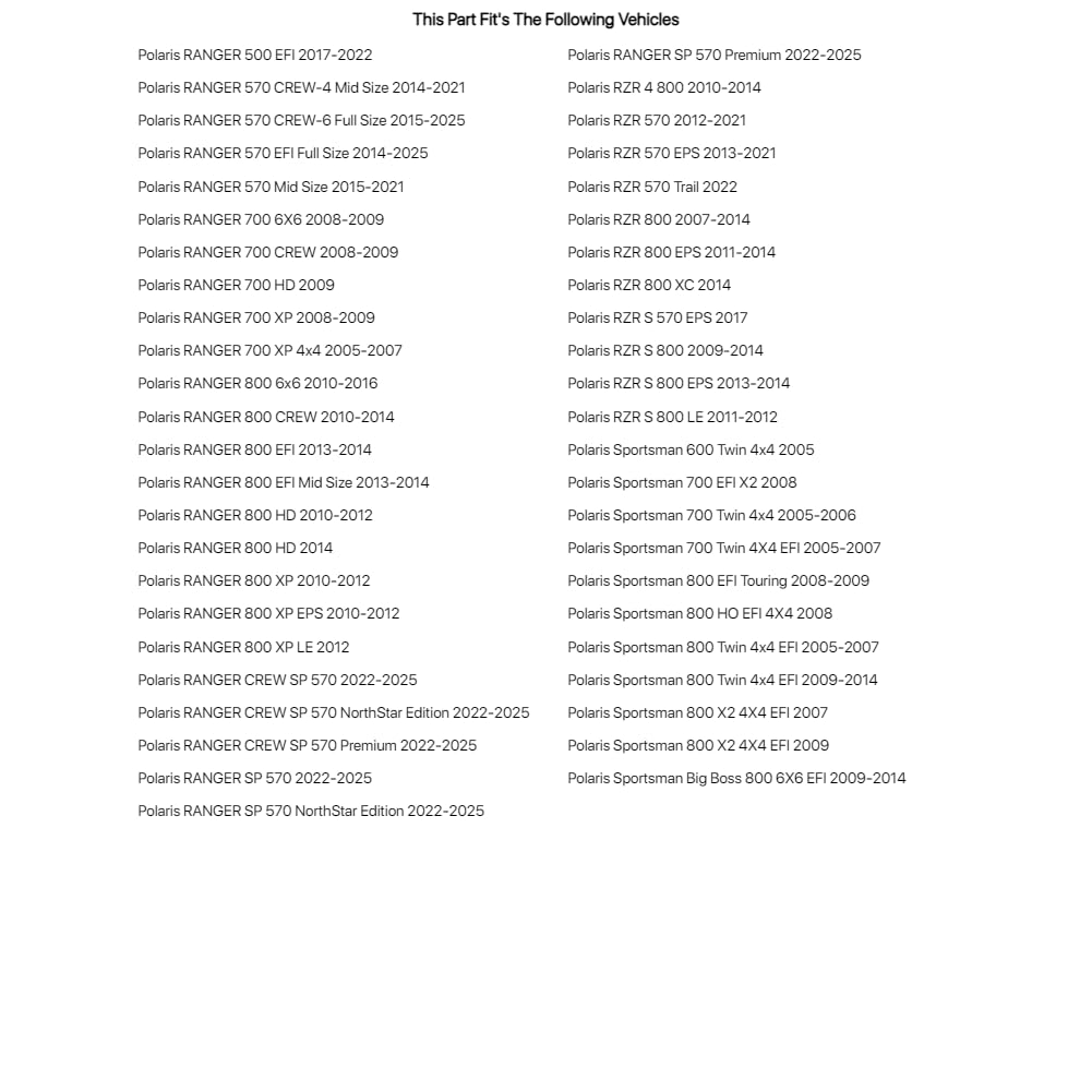 TUSK 4-Stroke Oil Change Kit Polaris PS-4 Plus 5W-50 for Polaris Ranger 570 Mid Size 2015-2021