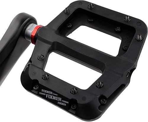 Miniatura 9 de Pedales FOOKER MTB para bicicleta de montaña 3 rodamientos antideslizantes ligeros de fibra de nailon pedales de plataforma de bicicleta para BMX
