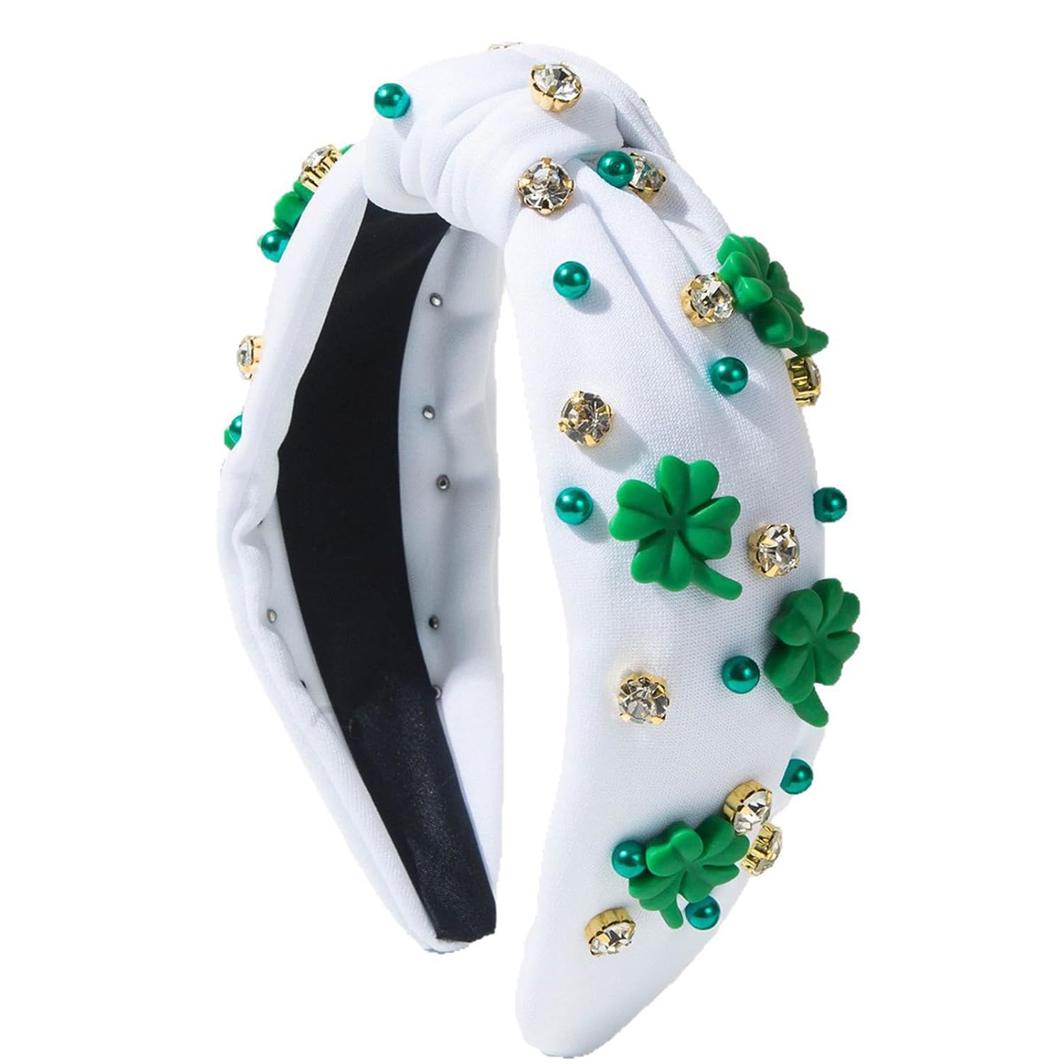 St. Patrick's Day Knotted Headband - Lucky Shamrock Accessory