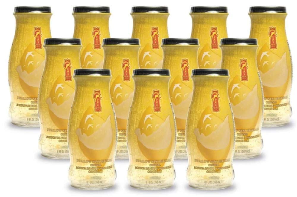 Golden Nest Premium Bird Nest Drink, Swallow Bird Nest 100% Natural - Made in USA, (燕窩) 12 bottles x 240 ml (8oz) (Original)