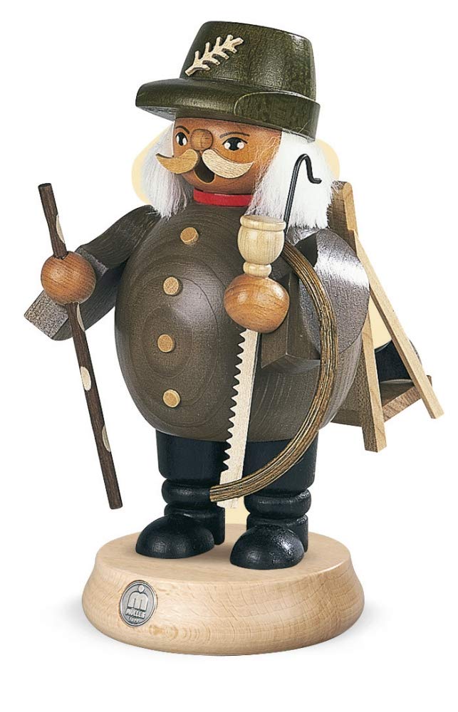 煙出し人形 助産師 フランク・バイヤー（ドイツ）｜つみきや〜より良い遊びの環境を！〜 煙出し人形　鉄道員　高さ17 cm　エルツ山地ザイフェン・ミュラー　オリジナル