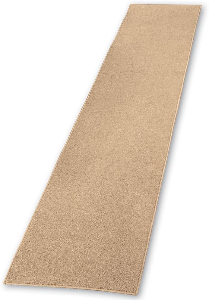 Sand Extra Long Skid-Resistant Olefin Runner Rug, 20" x 90"