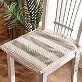 ❀【EINZIGARTIGES DESIGN】Kariertes Streifendesign. Das Sitzpolster schmiegt sich an den Bezug und hat zwei identische Seiten, sodass es für gleichmäßigen Verschleiß gewendet werden kann.