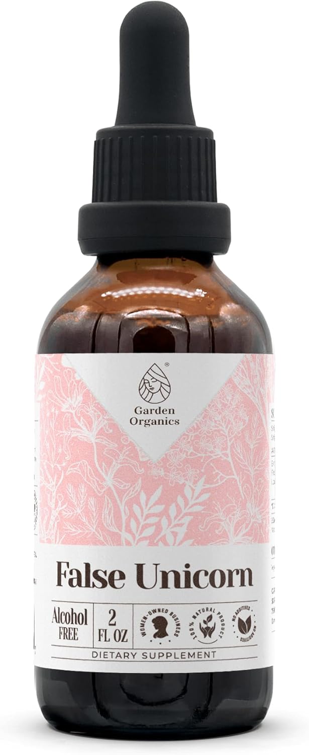 False Unicorn Alcohol-Free Natural Tincture Extract, Immune System Booster, Liquid Drops Made from 100% False Unicorn (Chamaelirium luteum) Dried Root (2 fl oz)