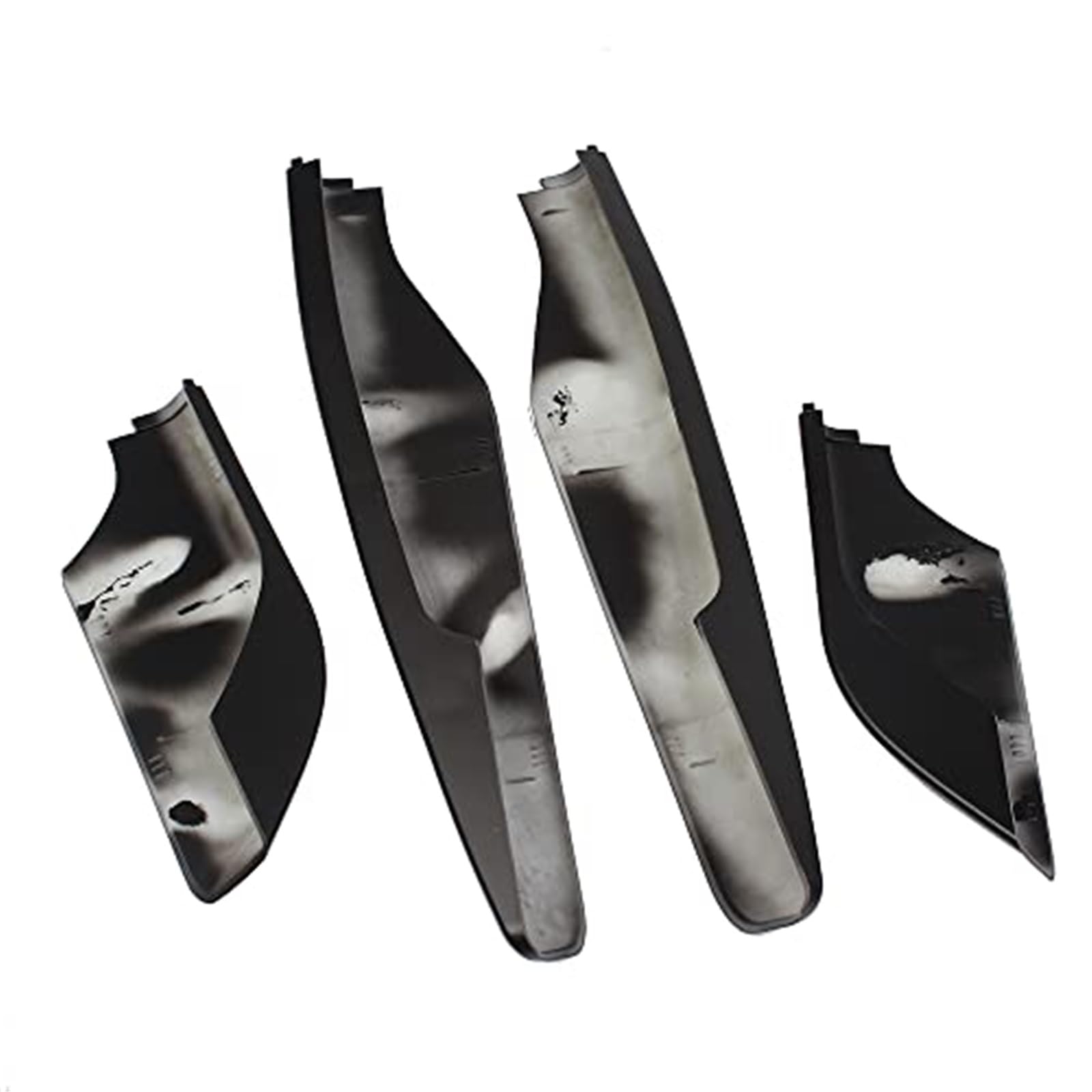 Black 4pcs Roof Rack Bar Rail End Cap Case, for Mitsubishi
