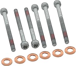 6pcs Injector Holder+6pcs Copper Fuel Injector Seal for Sprinter Vito A B C E Class A6119900122 Fuel Injector Holder A0009902907