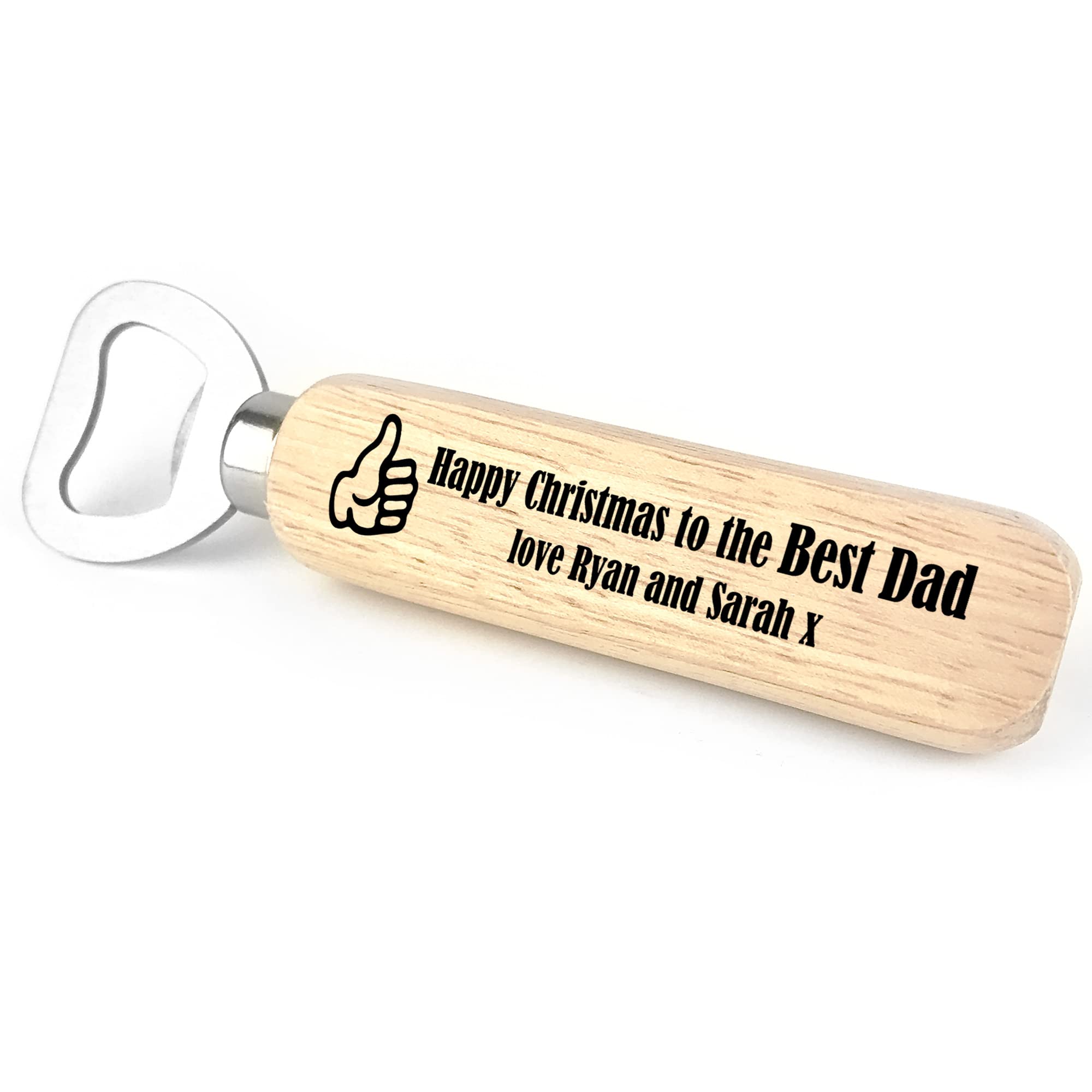 Christmas for Dad Personalised Bottle Opener Novelty Dad from Daughter Son