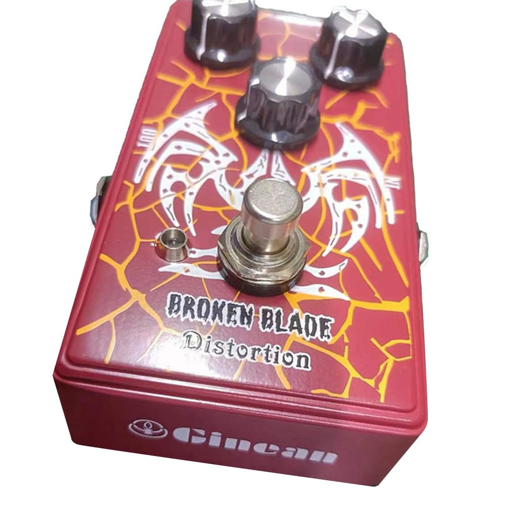 Pedal de Distorsión de Hoja para Efecto Guitarra, con Pedal de Distorsión/Volumen y Tono, Pedal de Efecto Distorsión, Pedal de Guitarra