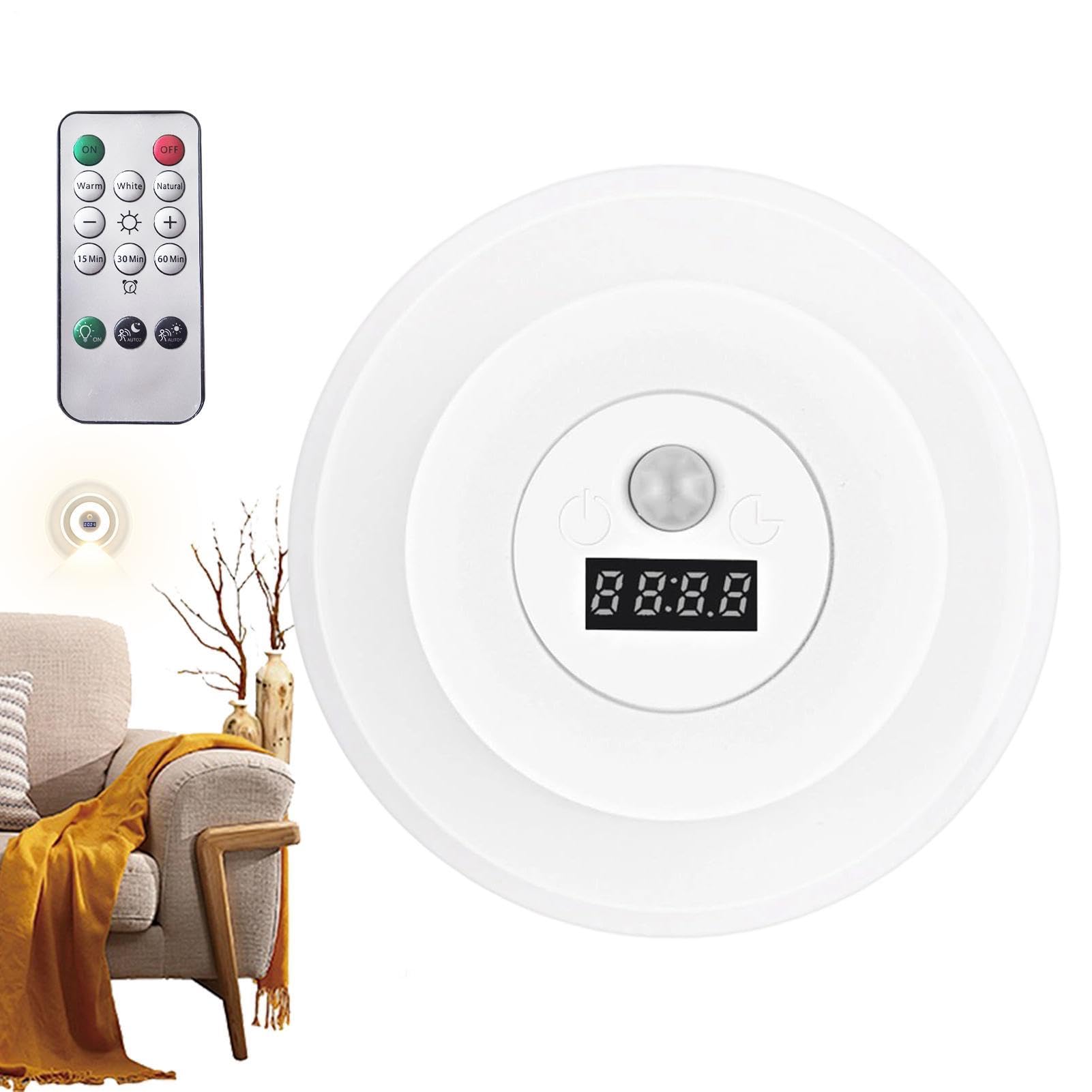 Reloj despertador digital con sensor de movimiento y luz nocturna automatica para pasillo