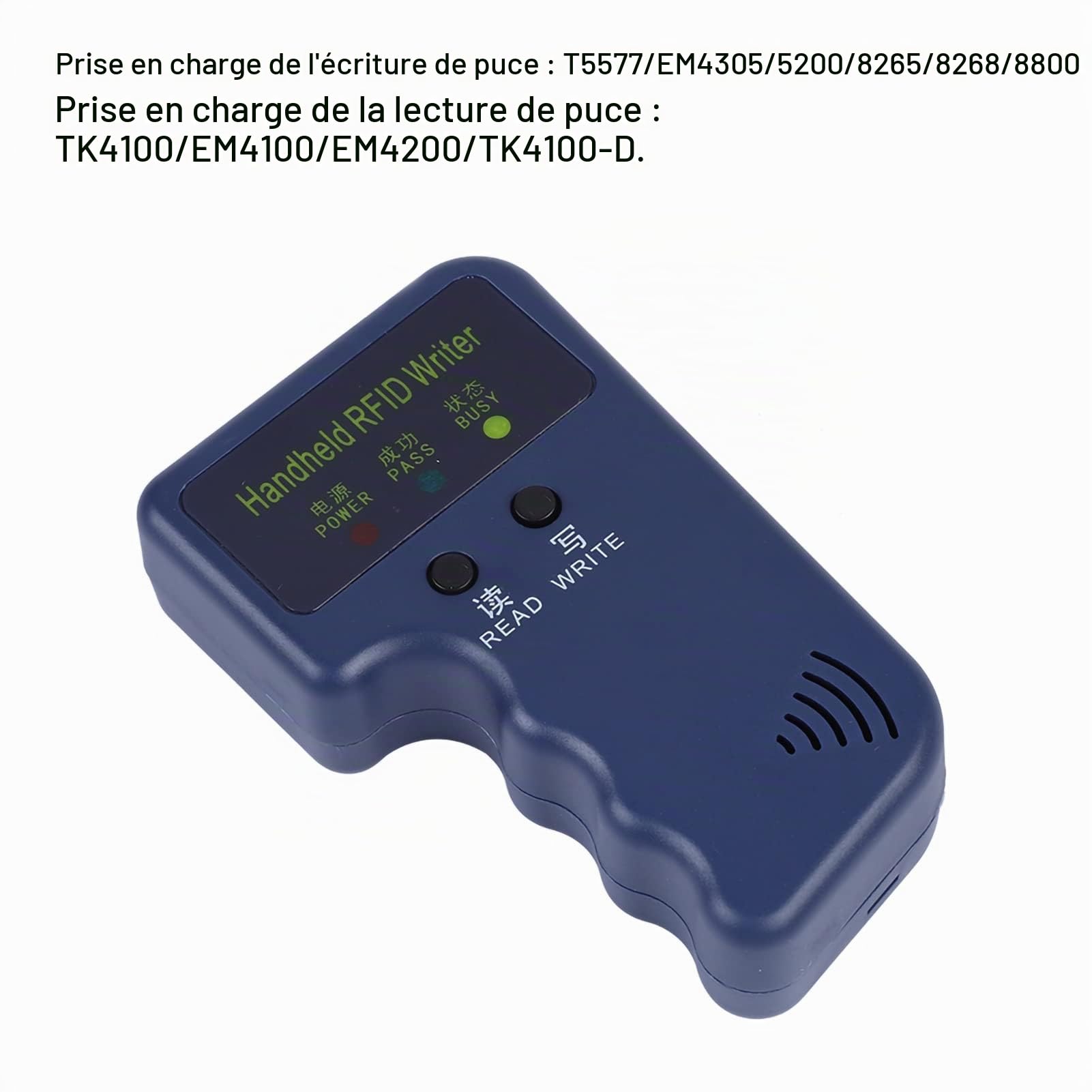 Syrisora ​​– Graveur et Copieur Portatif, Duplicateur pour Carte d'identité RFID 125KHz avec 5 étiquettes