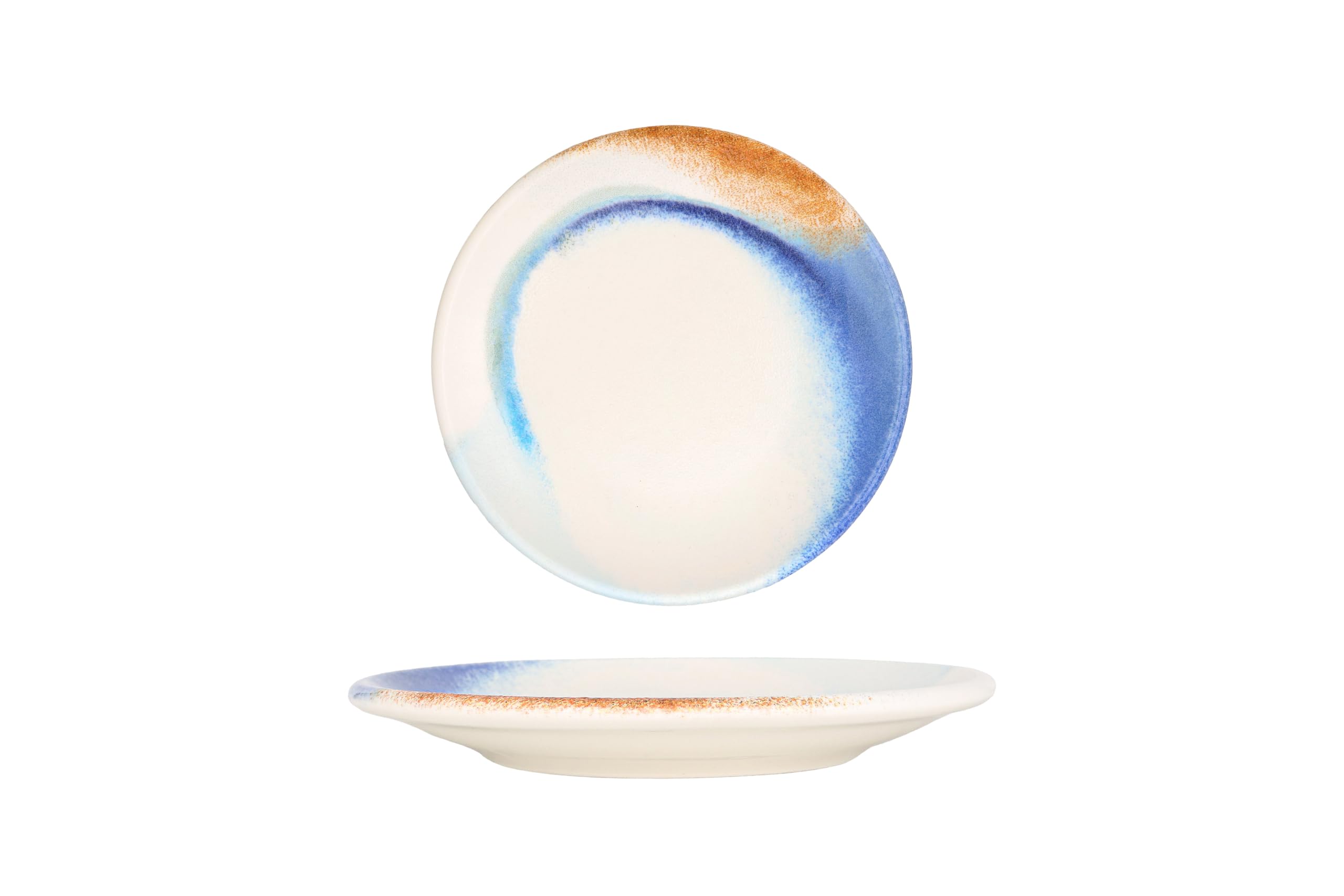 Bonna Assiette à desserts - Kymen - Porcelaine - 21 cm - lot de 6