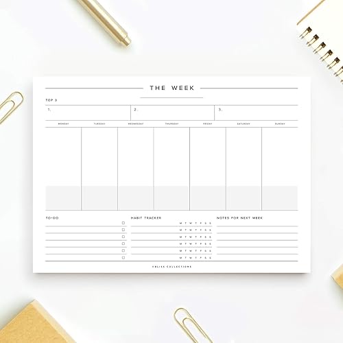 Miniatura 44 de Bliss Collections - Agenda diaria, calendario de autocuidado equilibrado, organizador, registro de productividad para metas/tareas/notas/listas