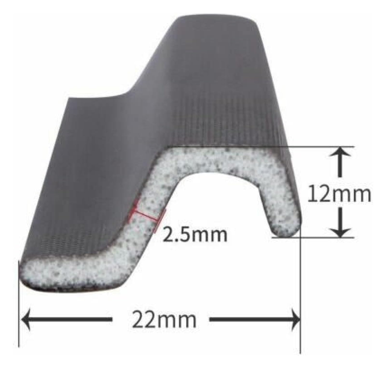 Sello para Puertas Y Ventanas, 1 Rollo de Tira de Sellado de Espuma Insonorizante Resistente a la Intemperie, Burlete de Espuma Reductora de Ruido para Ventanas Abatibles/Brow/6M