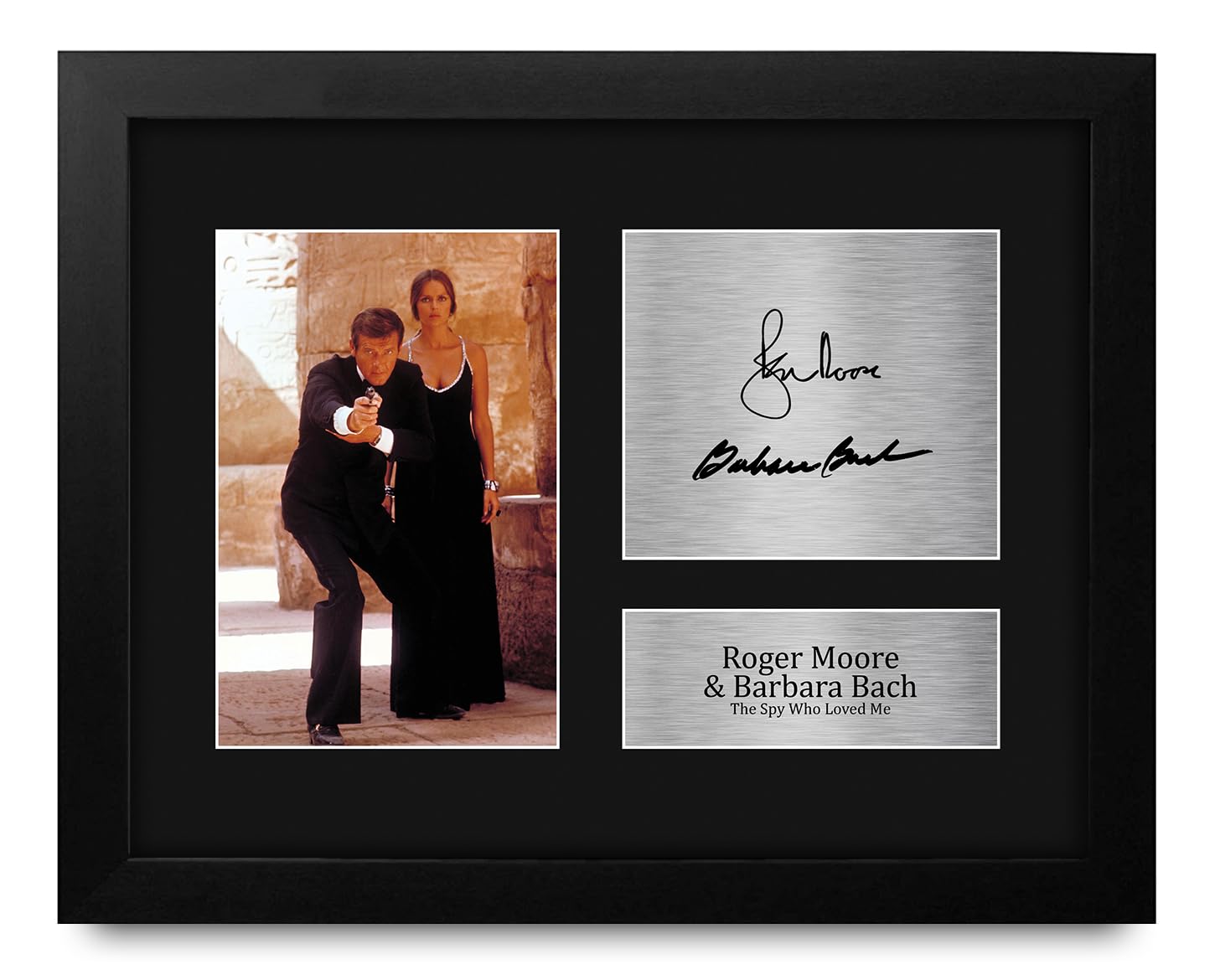 Amazon.com: HWC Trading Roger Moore & Barbara Bach James Bond The