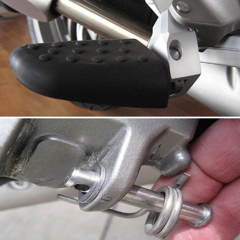 para B&MW K1600GT K1600GTL K1600 K 1600 GT GTL B Bajar Motocicleta Conductor Pasajero Estribera Bajar Kits Pedales Motocicleta(Estribera del Conductor)