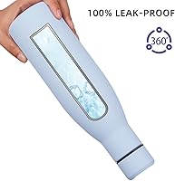 Vista 4 de BJPKPK Insulated Water Bottle 12oz Small Stainless Steel Water Bottles Reusable Metal Thermal Keep Cold and Hot,Sky Blue